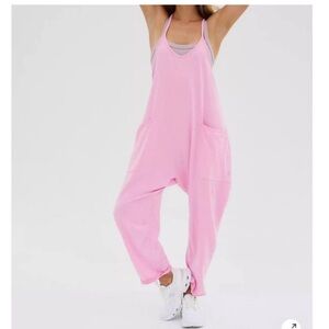 Free people pink hot shot onesie